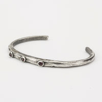 Carved Cuff with Rubies