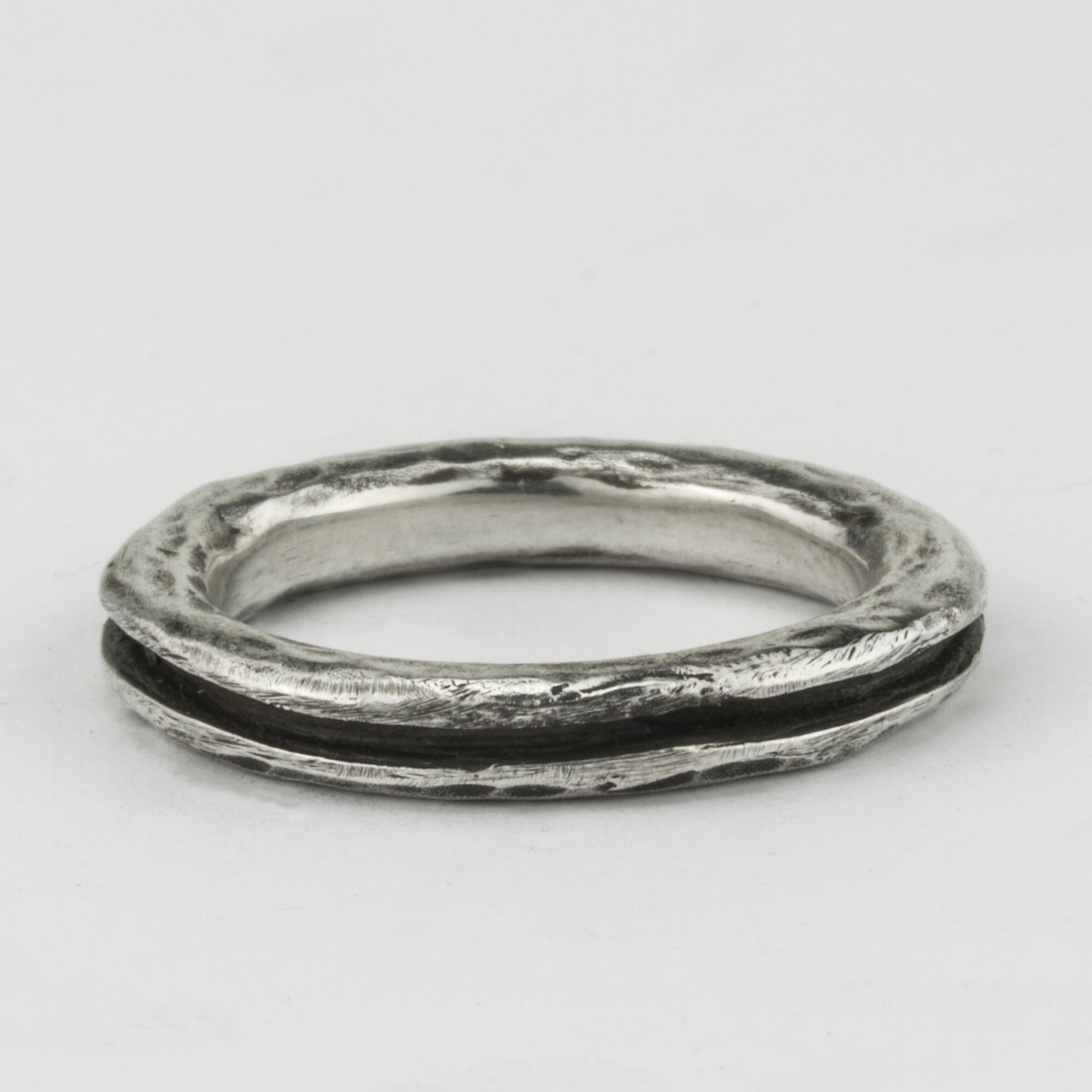 Carved Cavity Stacker Ring