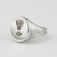 Eye and Comet Signet Ring